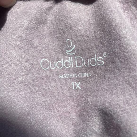 Cuddl Duds NWOT Comfortwear Soft Fleece Pullover Women's 1X Pink Lounge Comfy - Picture 5 of 7